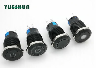 Trung Quốc Nút nhấn nhôm LED 12 V 24 V, Nút nhấn chống nước Bật tắt nhà máy sản xuất