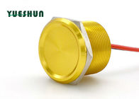 Trung Quốc Nhôm Piezo Nút ấn chuyển đổi KHÔNG đèn 25 mm Thân 24 VAC 100mA màu vàng Công ty