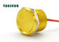 Trung Quốc Nhôm Piezo Nút ấn chuyển đổi KHÔNG đèn 25 mm Thân 24 VAC 100mA màu vàng xuất khẩu