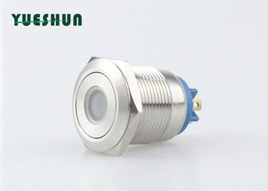 Trung Quốc Bảng điều khiển LED Nút nhấn Nút chuyển đổi 19mm Pin Terminal Hợp kim bạc 1NO nhà phân phối