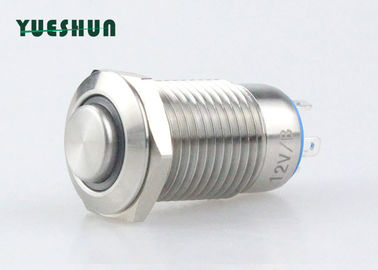 Trung Quốc Nút nhấn kim loại LED 12V 36V 12 mm, Công tắc nút nhấn tạm thời được chiếu sáng nhà máy sản xuất