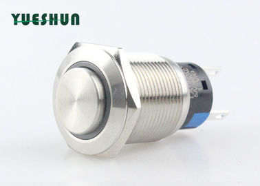 Trung Quốc Nút nhấn kim loại LED tròn 12 V Công tắc nguồn tạm thời IP67 Đầu tròn cao nhà máy sản xuất